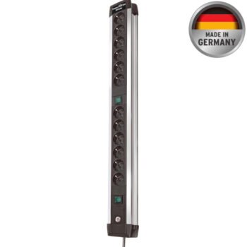 Brennenstuhl Premium Alu Line Technics Serisi 6 + 6 12 Soketli 3 Metre Priz Uzatma Kablosu