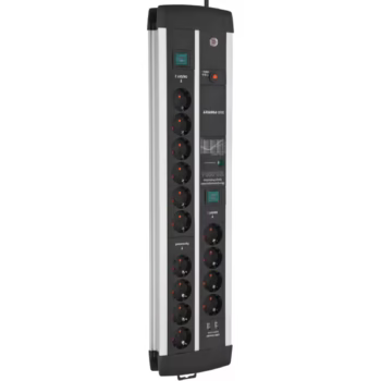 Brennenstuhl Premium Protect Line Serisi USB Şarj Fonksiyonlu 14 Soketli 120.000 Amper Akım Korumalı Priz 3 Metre Uzatma Kablosu