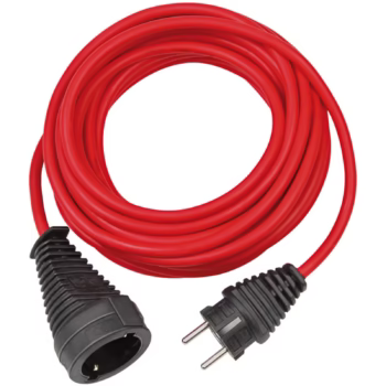 Brennenstuhl IP20 Lisanslı Darbeye ve Suya Dayanıklı H05VV-F 3G1,5 10 Metre Uzatma Kablosu Kırmızı