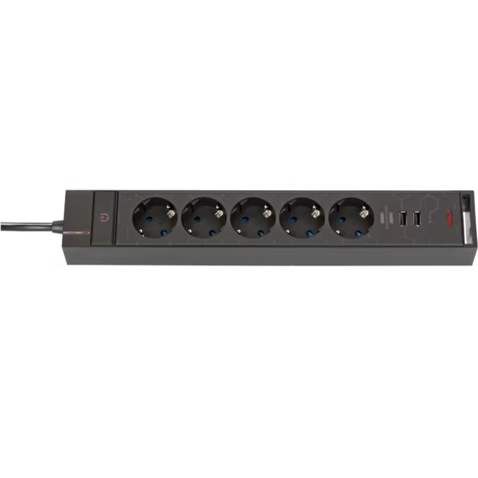 Brennenstuhl GSL 05 Serisi LED aydınlatmalı 5 Soketli 1,5 Metre Şarj Özellikli Renk Değiştirme Modlu Oyuncu Uzatma Kablosu Siyah - Görsel 8