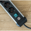 Brennenstuhl Premium Alu Line Serisi 6 Soketli 2 X USB 3100mAh Hızlı Şarj Özellikli Uzatma Kablosu Priz Siyah Gümüş - Görsel 7
