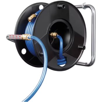 Brennenstuhl Anti Twist Serisi 15 Bar Basınca Dayanıklı Bükülmez 20 Metre Havalı Hortum Makarası (18.5m Hortum + 1.5m Bağlantı Hortumu, Metal Tek El Hızlı Bağlantılar ve Duvar Montaj Aparatı)