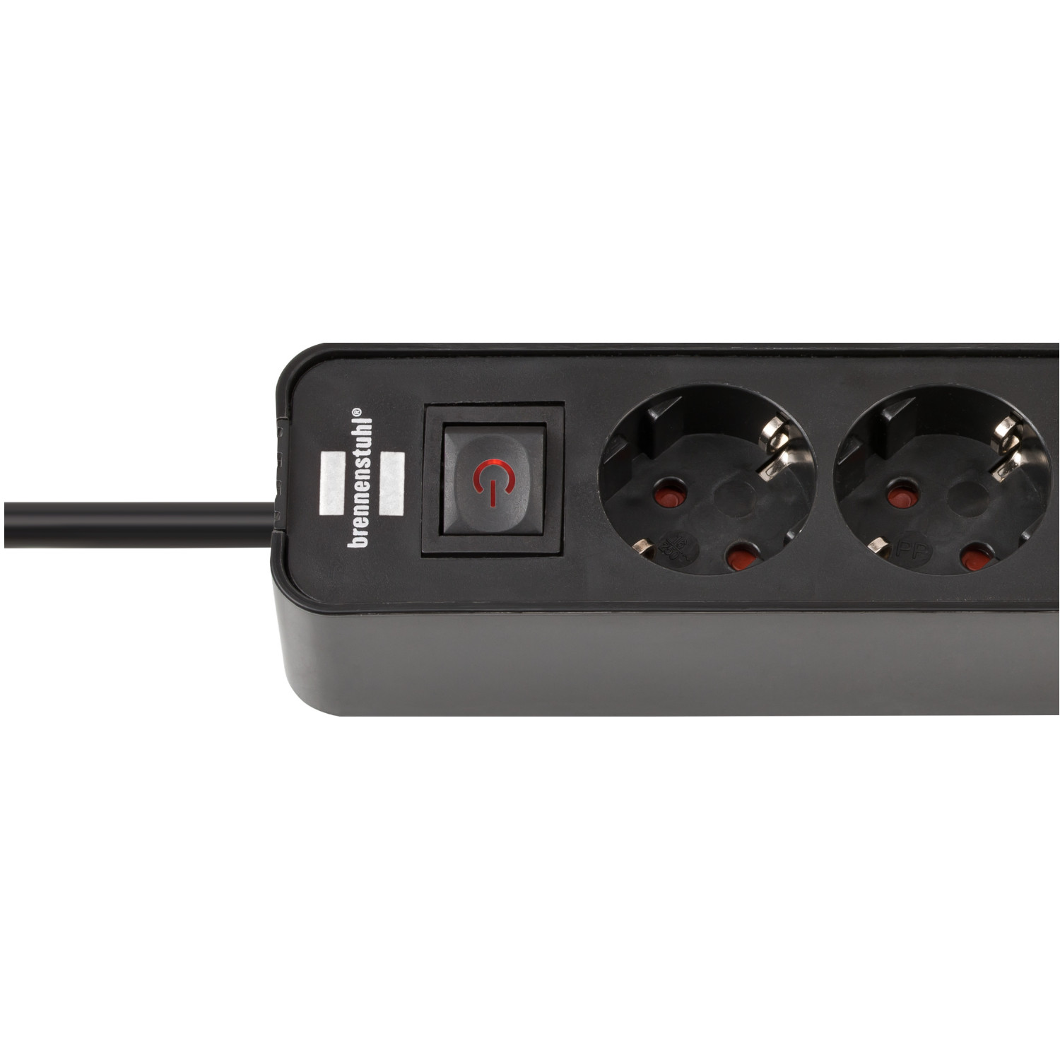 Brennenstuhl Ecolor Serisi 4 Soketli 2 X Usb Type-C Hızlı Şarj Özellikli 1.5 Metre Uzatma Kablosu Priz Siyah