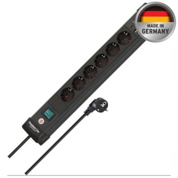 Brennenstuhl Premium-Line Serisi 6 Soketli USB C PD 30W & USB A 18W 3 Metre Uzatma Kablosu Priz