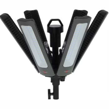 Brennenstuhl 300W 42000 Lümen IP54 Lisanslı Bluetooth Kontrollü 6 Ayarlı 360° LED Saha Işığı: IK08, Şantiye/Salon Aydınlatması