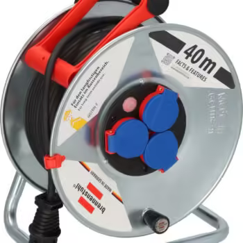 Brennenstuhl Garant S Serisi IP44 Lisanslı 3 Soketli 290 mm 40 Metre H07RN-F 3G1.5 Makaralı Kablo