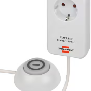 Brennenstuhl Eco Line Comfort Serisi Anahtarlı Tek Soketli 1.5 Metre Priz Uzatma Kablosu Beyaz