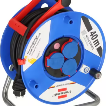 Brennenstuhl Garant Serisi IP44 Lisanslı 3 Soketli 290 mm 40 Metre H07RN-F 3G1.5 Makaralı Kablo