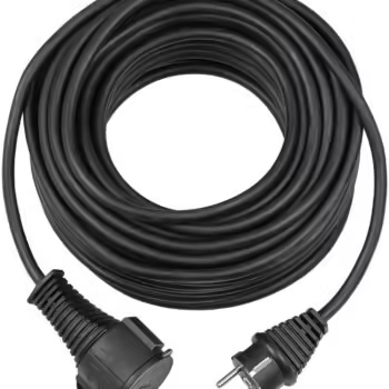 Brennenstuhl IP44 Lisanslı 25 Metre Kaliteli Kauçuk Uzatma Kablosu Siyah