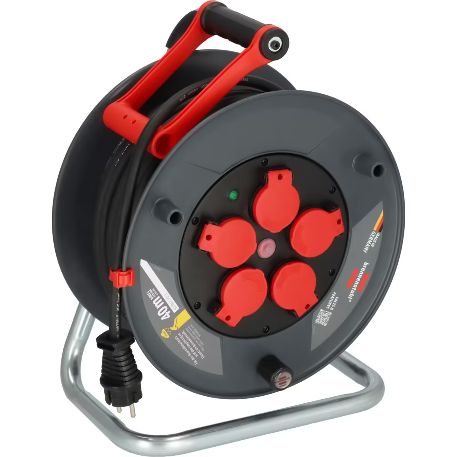 Brennenstuhl Professional Serisi 40 Metre 5 Soketli 320 KU 4200 Kablo Makarası