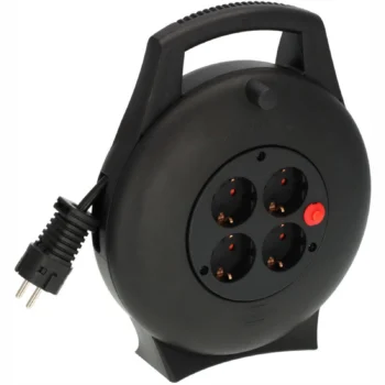 Brennenstuhl Vario Line Serisi 10 Metre 4 Soketli IP20 Lisanslı Aşırı Isınma/Aşırı Yük Korumalı 16A Mini Kablo Makarası